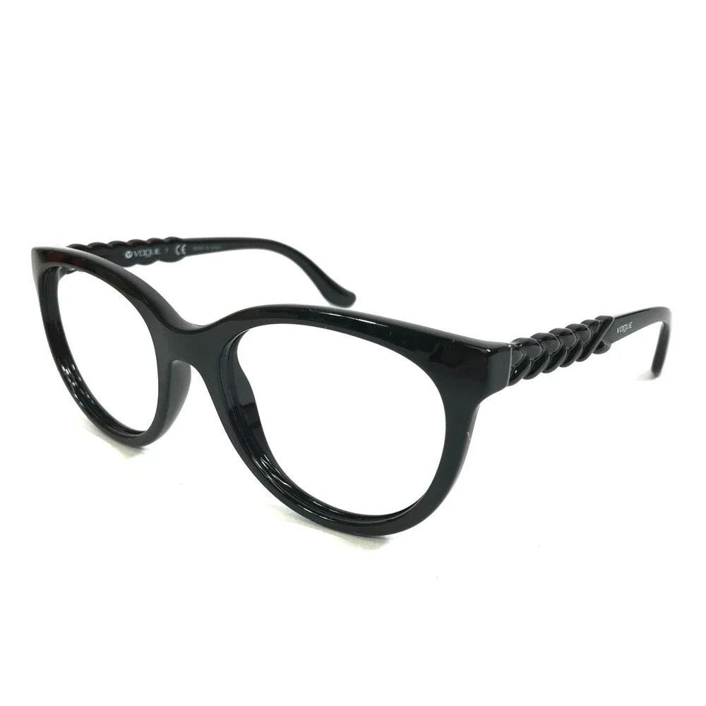 Vogue Eyeglasses Frames VO2915-S W44/11 Shiny Black Cat Eye Full Rim 53-19-145